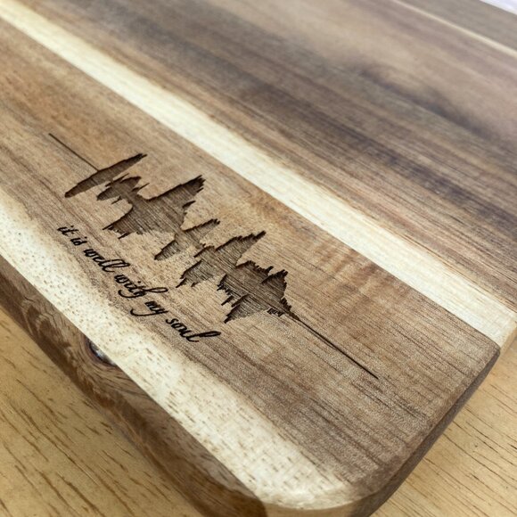 It Is Well With My Soul Soundwave Cutting Board - Picture 4 of 6
